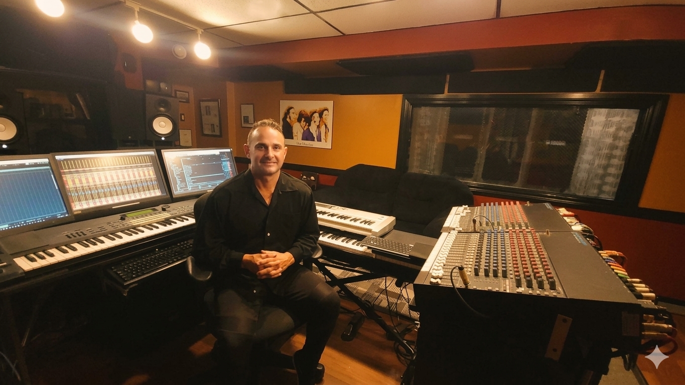 Tony Paiano in the Exodus Studio control room